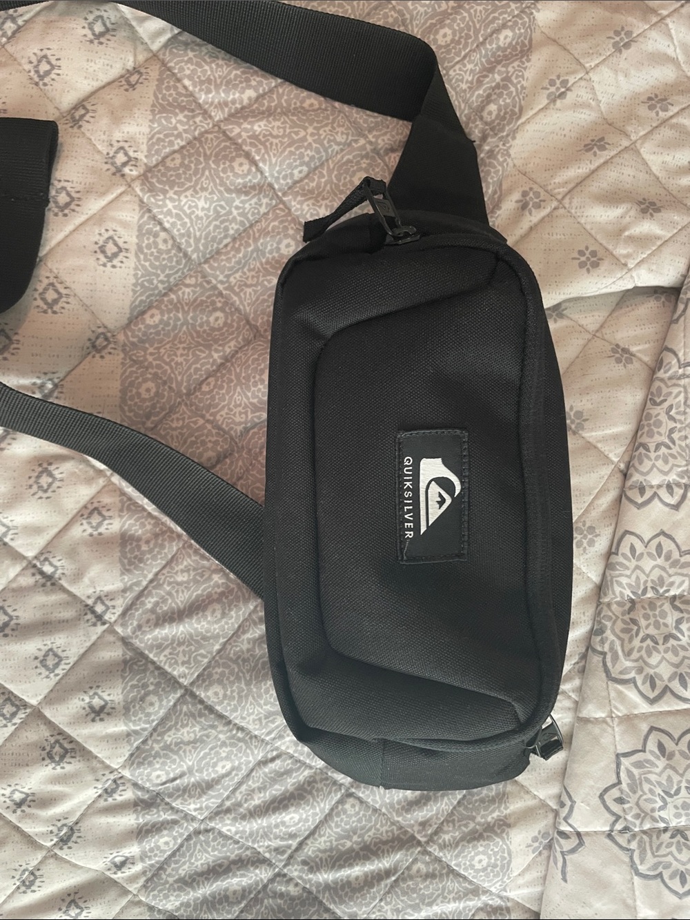 Quiksilver Black Compact Sling Belt Bag